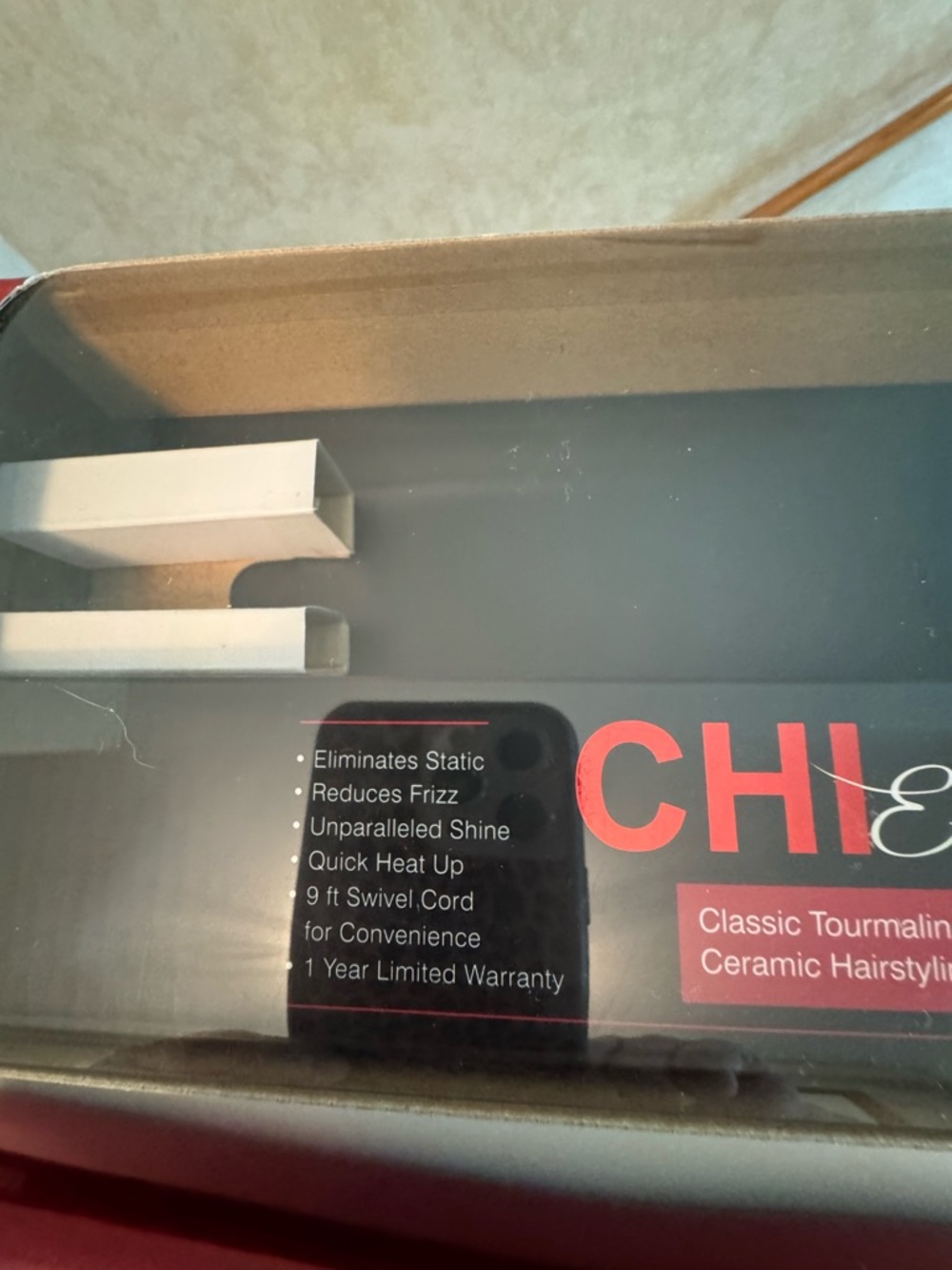 CHI Ceramic Flat Iron - Red Accents - Picture 3 of 5